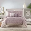 Comforters-Kirkland's Home Mauve Scorro 5-Pc. King Comforter Set Purple