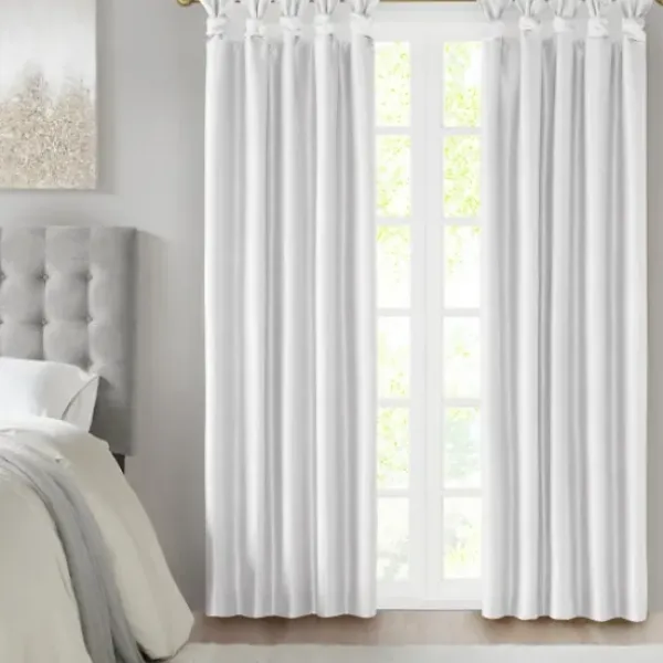 Curtains & Drapes-Kirkland's Home Maxwell Blackout Curtain Panel Set, 84 In. Gray