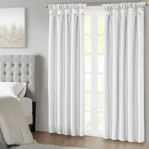 Curtains & Drapes-Kirkland's Home Maxwell Blackout Curtain Panel Set, 84 In. Gray