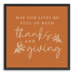 Wall Quotes & Signs-Kirkland's Home May Our Lives Giclee Canvas Wall Plaque Orange