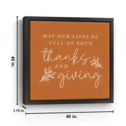 Wall Quotes & Signs-Kirkland's Home May Our Lives Giclee Canvas Wall Plaque Orange