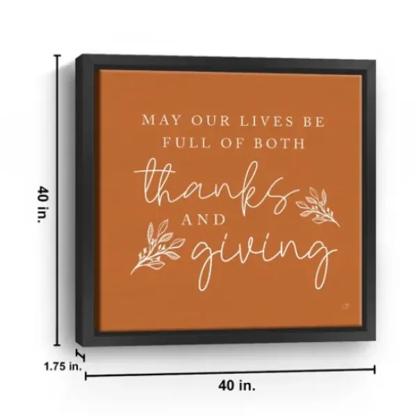Wall Quotes & Signs-Kirkland's Home May Our Lives Giclee Canvas Wall Plaque Orange