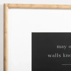Wall Quotes & Signs-Kirkland's Home May Our Walls Know Joy Framed Wall Plaque White/Black