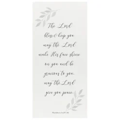 Wall Quotes & Signs-Kirkland's Home May The Lord Give You Peace Canvas Art Print White