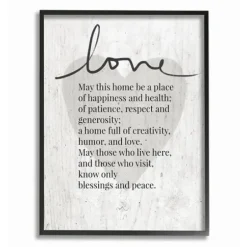 Wall Quotes & Signs-Kirkland's Home May This Home Framed Giclee Canvas Art Print Gray
