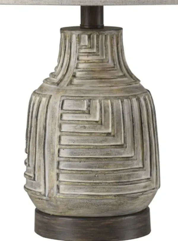 Table Lamps-Kirkland's Home Maze Design Table Lamp Tan