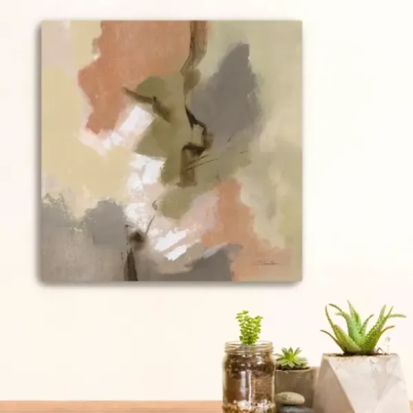 Canvas Art-Kirkland's Home Meadow Outlook Canvas Art Print, 20X20 Orange/Green/Gray