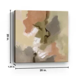 Canvas Art-Kirkland's Home Meadow Outlook Canvas Art Print, 20X20 Orange/Green/Gray