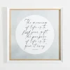 Wall Quotes & Signs-Kirkland's Home Meaning Of Life Wall Plaque White/Gray