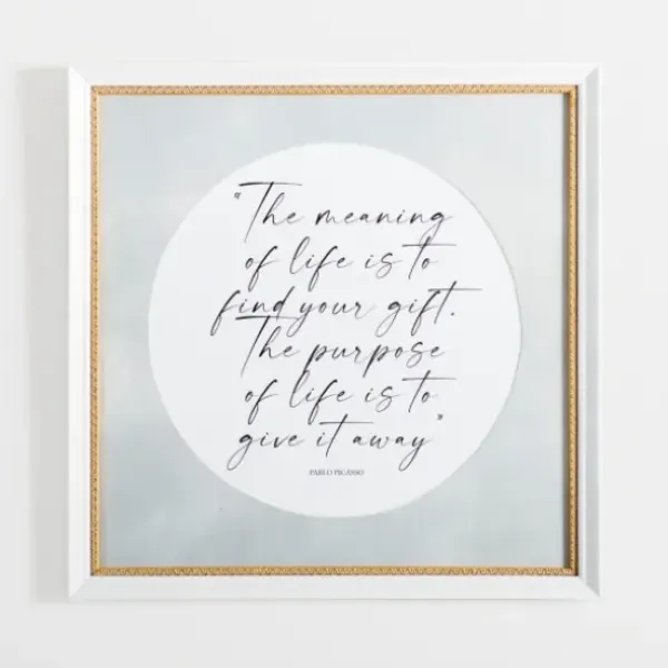 Wall Quotes & Signs-Kirkland's Home Meaning Of Life Wall Plaque White/Gray