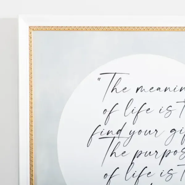 Wall Quotes & Signs-Kirkland's Home Meaning Of Life Wall Plaque White/Gray