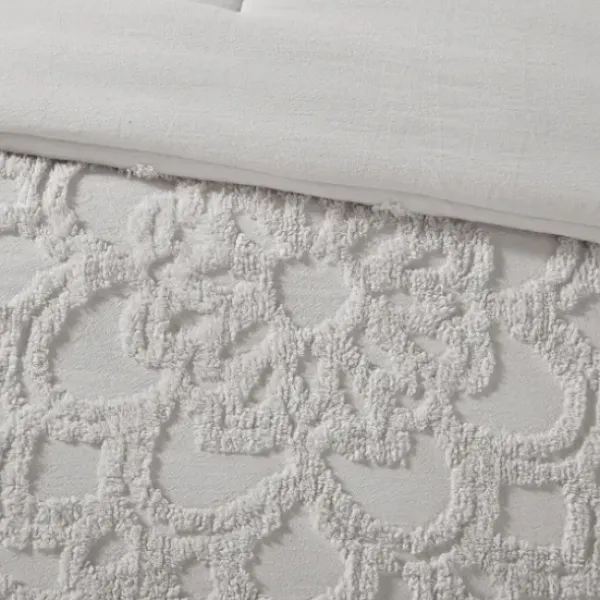 Comforters-Kirkland's Home Medallion California King 3-Pc. Comforter Set Gray