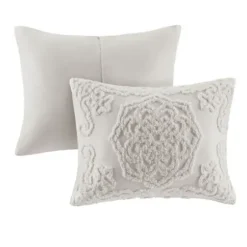 Comforters-Kirkland's Home Medallion California King 3-Pc. Comforter Set Gray