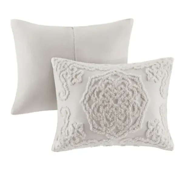 Comforters-Kirkland's Home Medallion California King 3-Pc. Comforter Set Gray