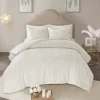Comforters-Kirkland's Home Medallion California King 3-Pc. Comforter Set White