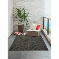 Outdoor Rugs-Kirkland's Home Medallion Devora Indoor/Outdoor Area Rug, 7X9 Gray