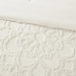 Comforters-Kirkland's Home Medallion Full/Queen 3-Pc. Comforter Set White