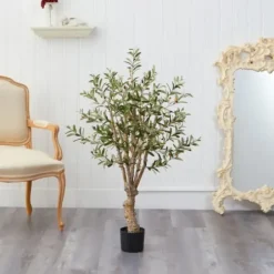 Trees & Topiaries-Kirkland's Home Mediterranean Olive Tree In Nursery Planter