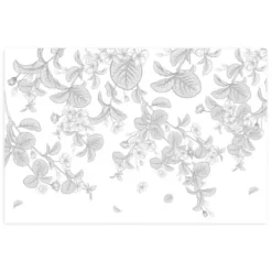 Wall Murals & Wall Decals-Kirkland's Home Medium Leaves Peel And Stick Wall Mural Black/White