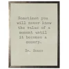 Framed Art-Kirkland's Home Memory Dr. Seuss Quote Framed Art Print Tan