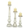 Candle Holders-Kirkland's Home Mercury Glass Candle Holders, Set Of 3 Silver