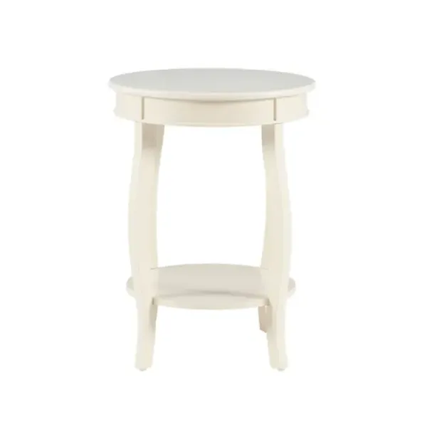 Accent & End Tables-Kirkland's Home Merryweather Off White Accent Table Ivory