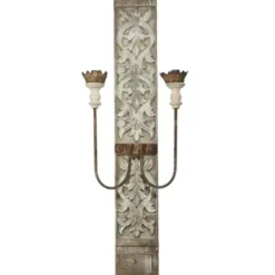 Sconces-Kirkland's Home Metal 2 Bulb Sconce