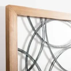 Wall Plaques-Kirkland's Home Metal Abstract Circles Wall Plaque Black