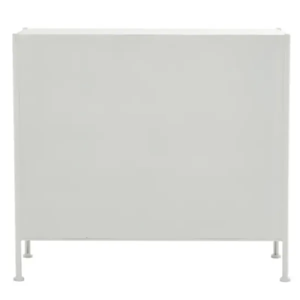 Cabinets & Sideboards-Kirkland's Home Metal And Glass X-Door Cabinet White