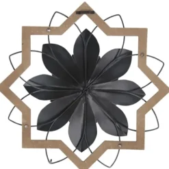 Wall Plaques-Kirkland's Home Metal And Wood Flower Wall Plaque White