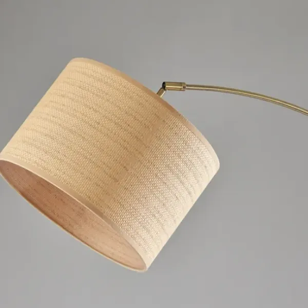 Floor Lamps-Kirkland's Home Metal Arched Floor Lamp Gold