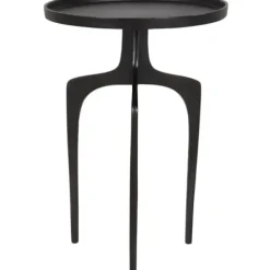 Accent & End Tables-Kirkland's Home Metal Arched Legs Side Table Black