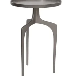Accent & End Tables-Kirkland's Home Metal Arched Legs Side Table Silver