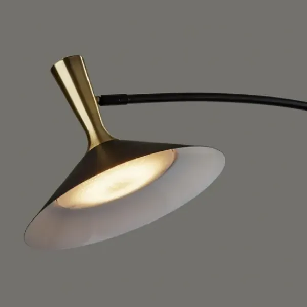 Floor Lamps-Kirkland's Home Metal Arched Modern Floor Lamp Black