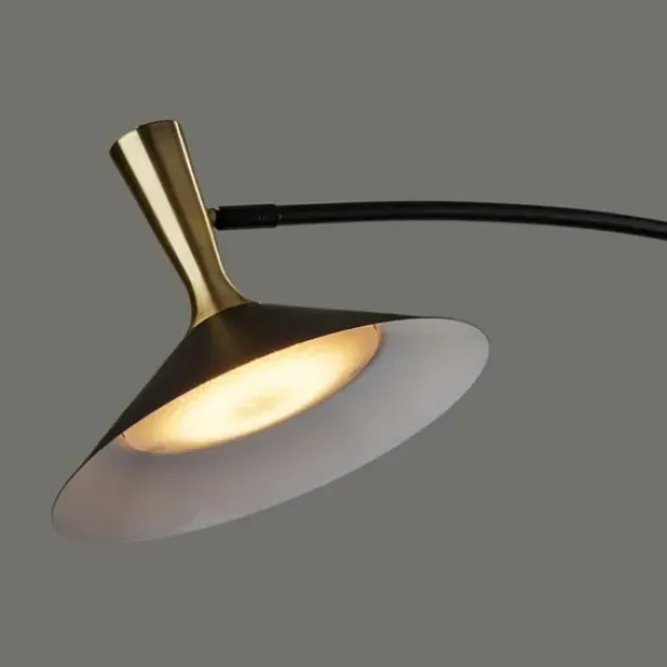 Floor Lamps-Kirkland's Home Metal Arched Modern Floor Lamp Black