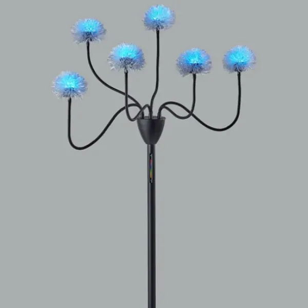 Floor Lamps-Kirkland's Home Metal 6-Arm Pom Pom Floor Lamp Black