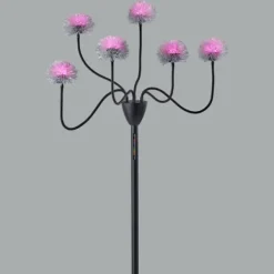Floor Lamps-Kirkland's Home Metal 6-Arm Pom Pom Floor Lamp Black