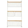 Wall Storage-Kirkland's Home Metal 4-Basket Wall Shelf White