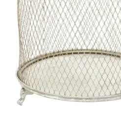 Lanterns-Kirkland's Home Metal Bird Cage Cloche Lanterns, Set Of 2 Silver