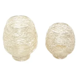 Candle Holders-Kirkland's Home Metal Bird'S Nest Votive Holders, Set Of 2 Gold