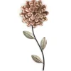 Wall Plaques-Kirkland's Home Metal Blush Romantic Flower Stem Wall Sculpture Pink/Green