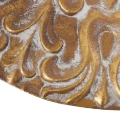 Wall Plaques-Kirkland's Home Metal Carved Floral Wall Sculpture Gold