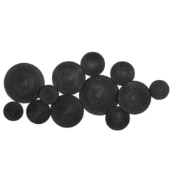 Wall Plaques-Kirkland's Home Metal Circles Wall Plaque Black