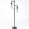 Floor Lamps-Kirkland's Home Metal Cylinder Shade Floor Lamp Black