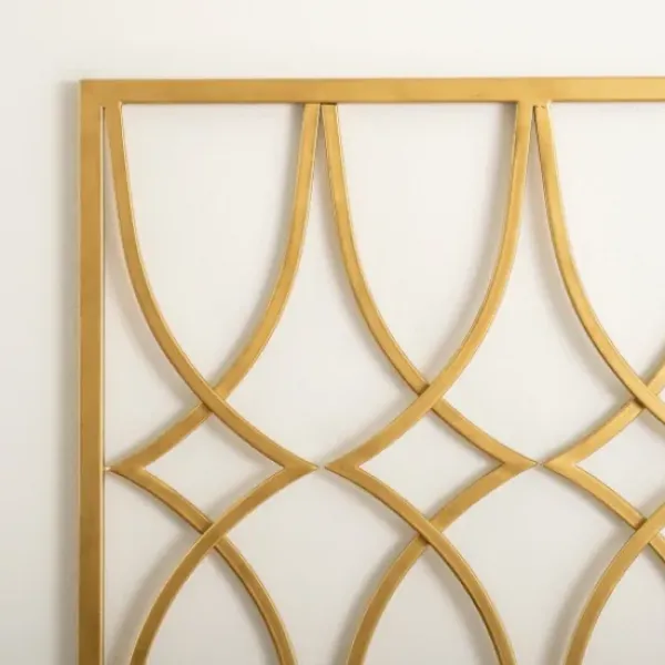Wall Plaques-Kirkland's Home Metal Diamonds Wall Plaque Gold