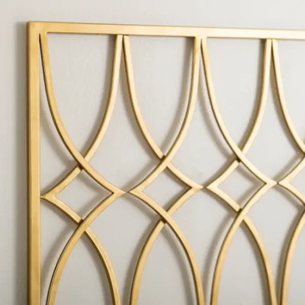 Wall Plaques-Kirkland's Home Metal Diamonds Wall Plaque Gold