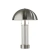 Table Lamps-Kirkland's Home Metal Dome And Clear Glass Table Lamp Silver