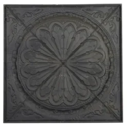 Wall Plaques-Kirkland's Home Metal Floral Medallion Wall Plaque Brown