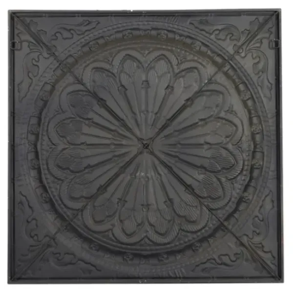 Wall Plaques-Kirkland's Home Metal Floral Medallion Wall Plaque Brown