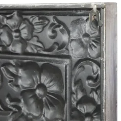 Wall Plaques-Kirkland's Home Metal Floral Scrollwork Wall Plaque Silver